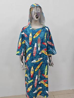 成人套头浴袍