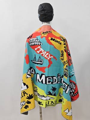 双色沙滩巾